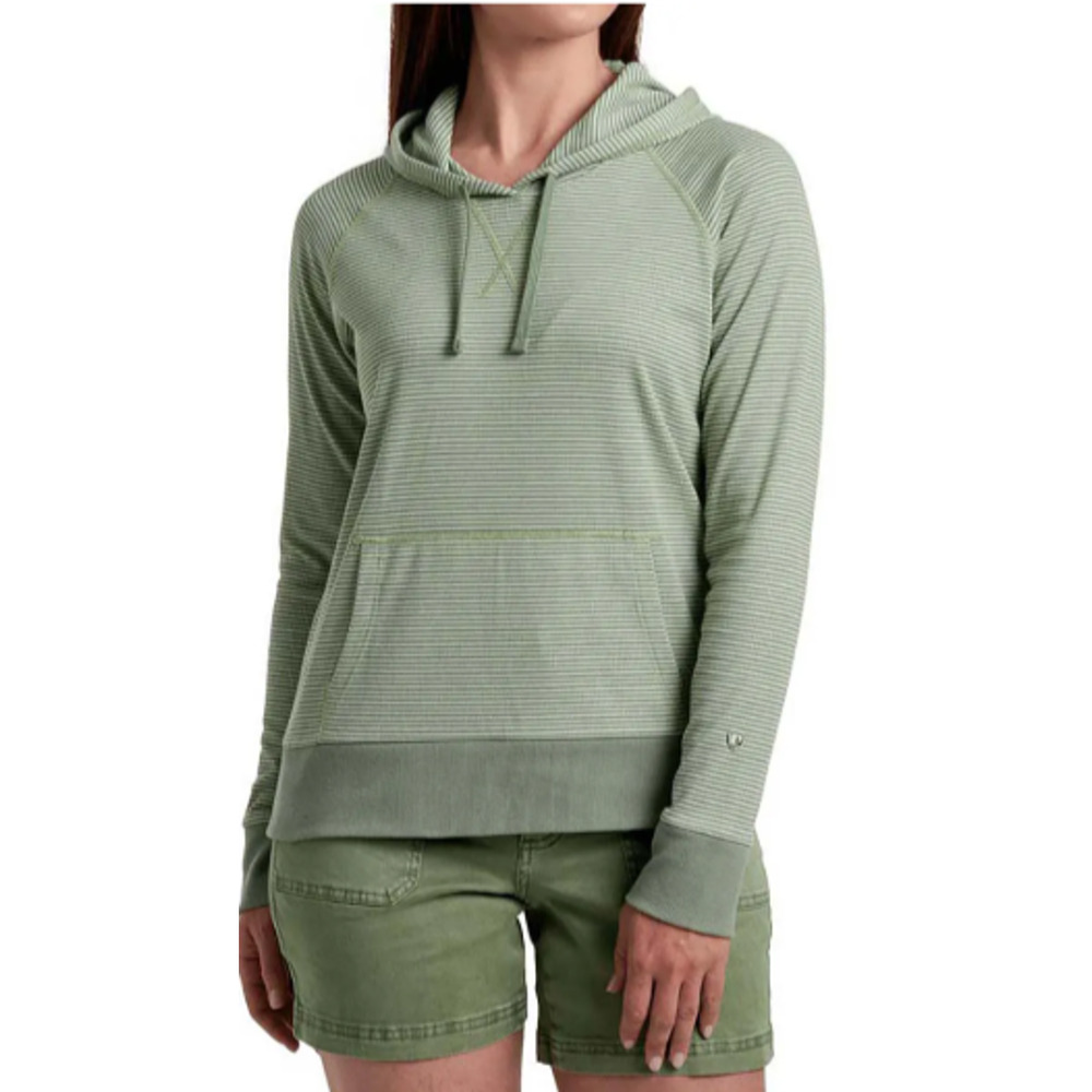 KÜHL Women's Green Striped Stria Pullover Hoody Size Small 4-8